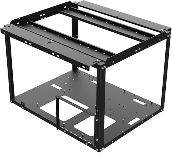 miningRig Frame Crypto miningStand, GPU Rack Holder | Open Air Computer Chassis, Stackable Test Bench for, Desktop Coin miningSetup, Hobbyist miningLab Use