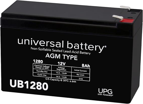 UPG 12V 8Ah SLA Battery Replaces Samson Expedition XP106 Portable PA System