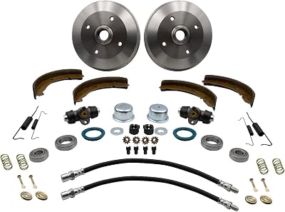 EMPI Front Drum Brake Kit - Compatible with Volkswagen Type 1 Beetle 1969-1977