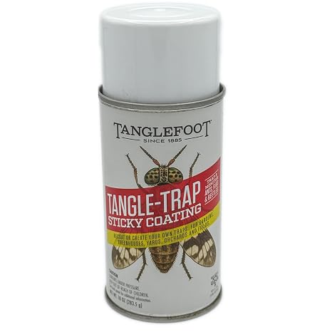 Tanglefoot Tangle-Trap Sticky Coating Aerosol Spray, 10oz Long-Lasting Adhesive for DIY Insect Traps, Garden & Home Use, Easy Application