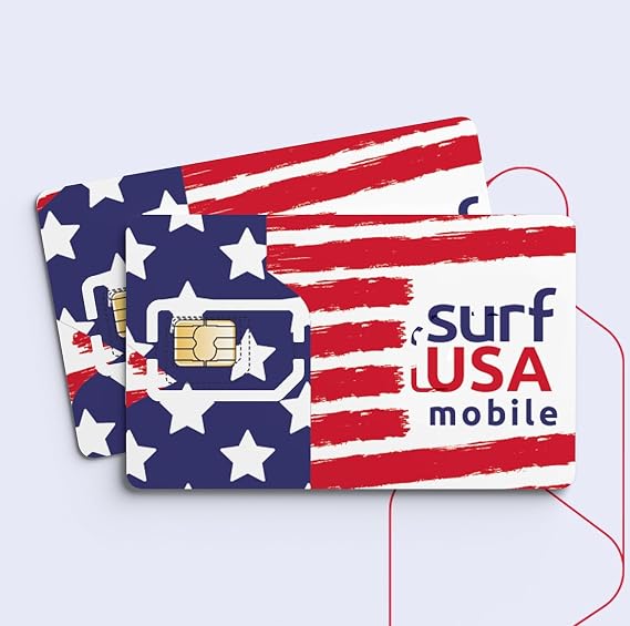 $18/mo Unlimited 5G Plan, 10GB HighSpeed Data Covers USA, Mexico & Canada, 10GB Hotspot, No Contract, Surf USA Mobile