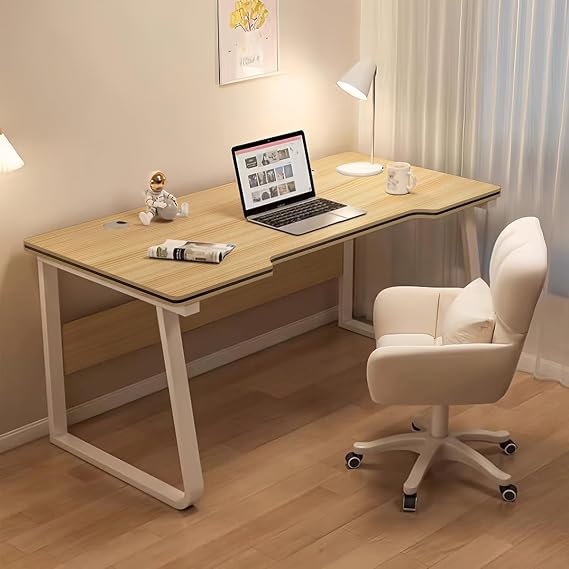 Desk Gaming Computer Desk Students Art Modern Simple Style PC Table Wooden Workstation for Home Office