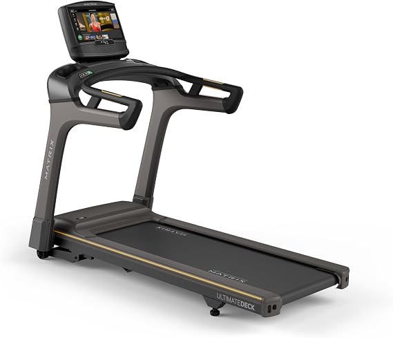 Matrix Fitness T30 Treadmill with XIR | 16" Touchscreen (WiFi+BT+HDMI) | Club-Quality Treadmill for Running, 5K & Marathon | | Heavy-Duty Frame, Extra-Thick 20"x55" Deck, Industrial Cushioning
