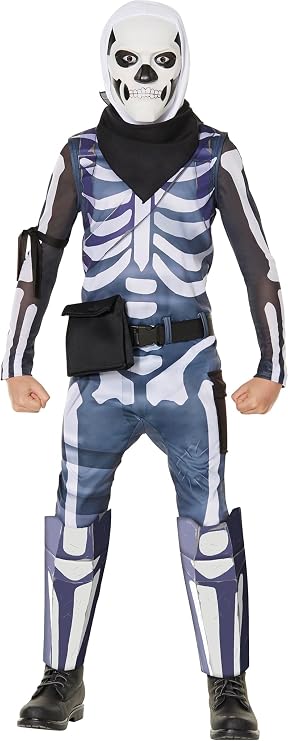 InSpirit Designs Licensed Fortnite Skull Trooper, Youth Costume