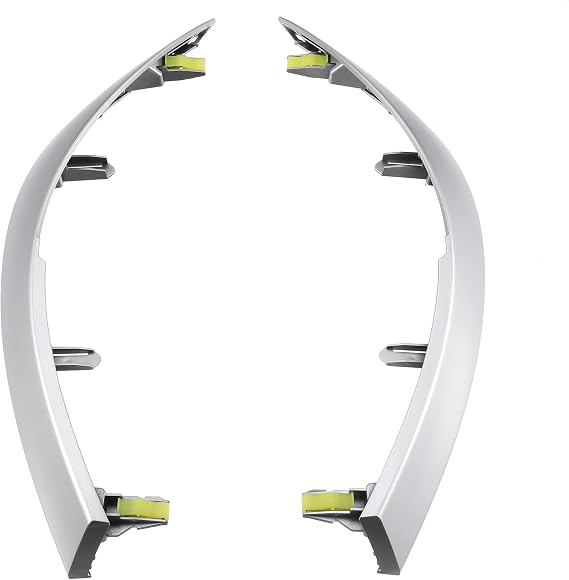 X AUTOHAUX Left and Right Upper Side Central Dashboard Cover Strip Trim for Toyota Corolla 2008-2013 55436-02330 55435-02370 Center Dash Navigation Side A/C Outlet Air Vent Panel Strip 1 Pair