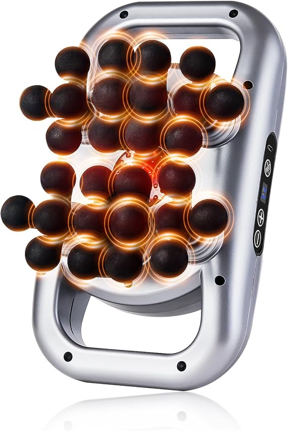 28 Head Massage Gun, Back Massager with 9 Modes & 9 Intensities
