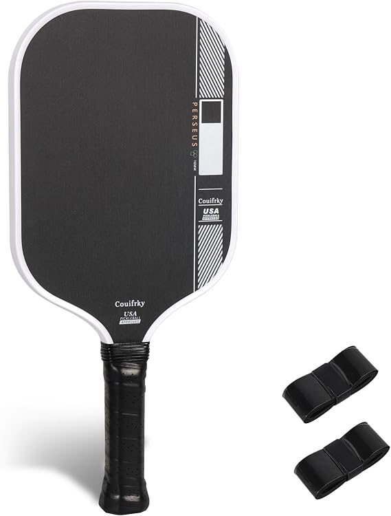 T700 Carbon Fiber Pickleball Paddle - 16mm Shark Power Polymer Core, 8oz Lightweight Durable Paddle for Indoor Outdoor Play, All Skill Levels Adult Kid