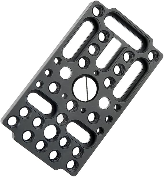 NICEYRIG Camera Cheese Plate Switching Easy Plate Applicable for Railblocks, Dovetails, Short Rods - 161