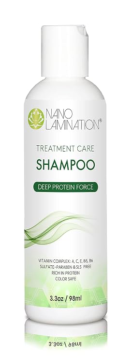 Keratin Hair Treatment Care Shampoo 3.3 Oz Hair Shampoo with No Sulfates or Parabens Collagen Shampoo for Treated, Dry, Damaged Hair All Hair Types