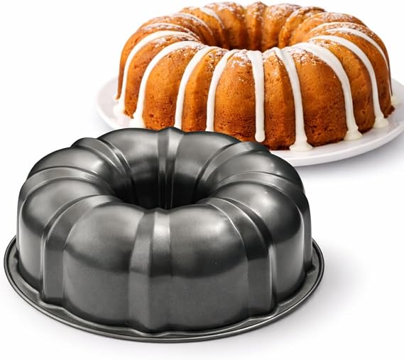 Non Stick Round Cake Pan 9.5 Perfect for Baking Cakes, Pies, and Professional Desserts. Birthday cake pan, Decorative cake pan. Baking pan. Aluminum