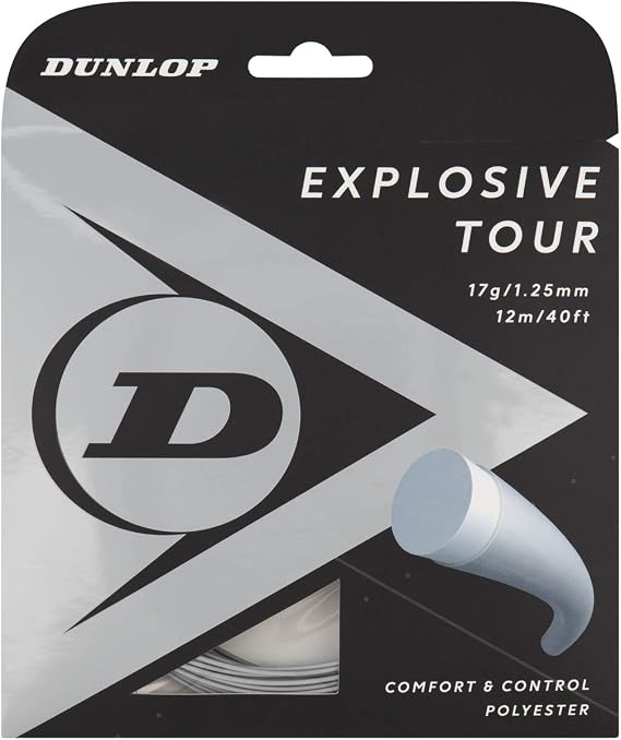 Dunlop Explosive Tour Tennis String, Silver