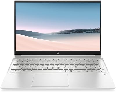 HP Pavilion Laptop, 15.6 Full HD Touchscreen, AMD Ryzen 7 5825U Processor, 16GB RAM, 256GB SSD, Backlit Keyboard, Wi-Fi 6, Windows 11 Home, Silver