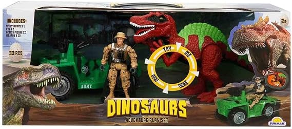 Junda Dinosaurs Dinozor Yakalayıcı Oyun Seti 13 Parça