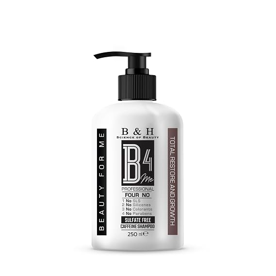 Caffeine shampoo B4Me TOTAL RESTORE and GROWTH 250 ml/ 8.45 Fl oz