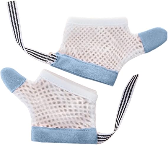 Kids Gloves to Stop Nail Biting, Thumb Sucking Guard, Stop Thumb Sucking, Breathable Guard Nail Biting, Adjustable Finger Sucking Stop for Kids, Babie