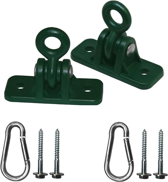 Playkids Heavy Duty Wood Beam Swing Hangers, Rust Proof, 2 Pack