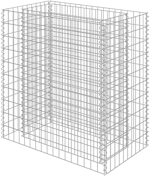 vidaXL Gabion Raised Bed Galvanized Steel 35.4"x19.7"x39.4