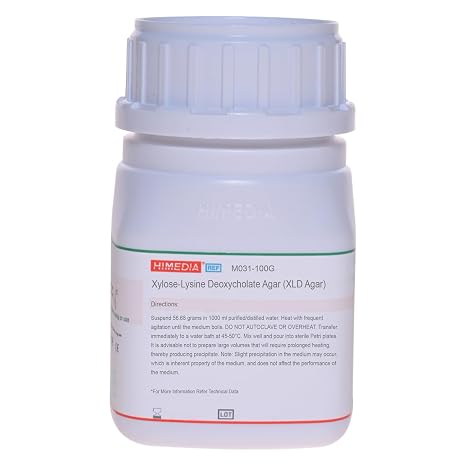 HiMedia M031-100G Xylose Lysine Deoxycholate Agar (XLD Agar), 100 g