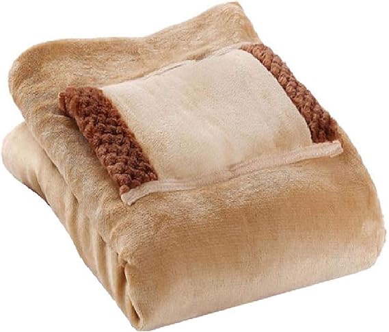 Firlar Heated Blanket, USB Flannel Small Shawl Throw Blanket with Hand Pocket Warm Knee Foot Shawl Plush Knee Warmer Electric Heated Blanket for Home Office Car, 24x32 Inch