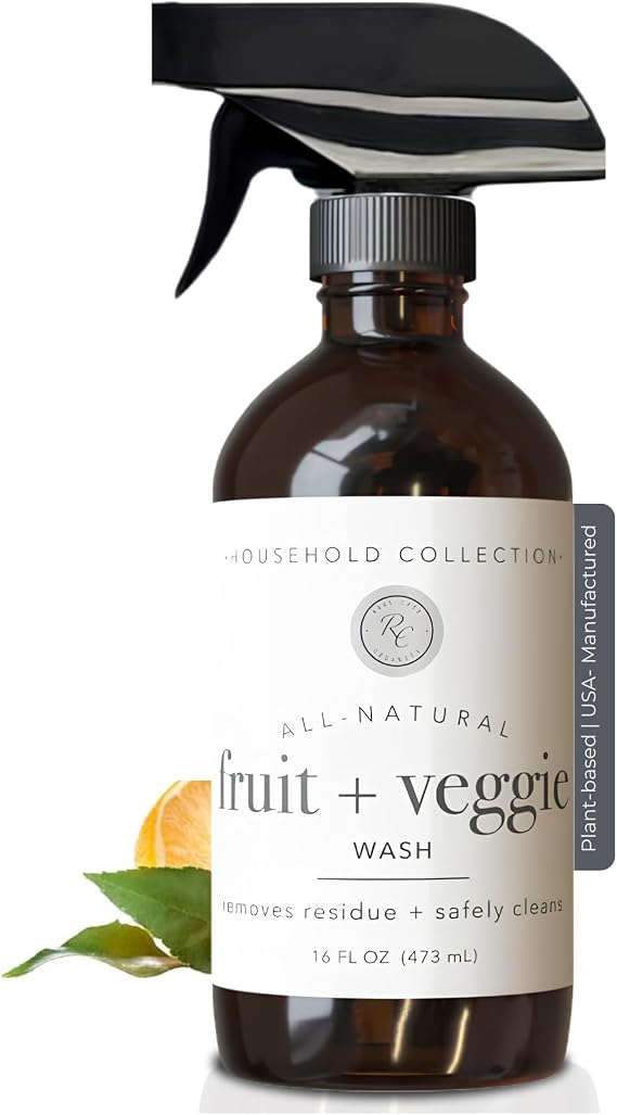 Rowe Casa Organics Fruit & Vegetable Wash Spray, Essential Oils, 16 Fl. Oz.