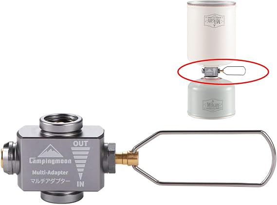 camping moon Gas Canister Refill Adapter Portable Lindal Valve Can Shifter Camping Outdoor Backpacking