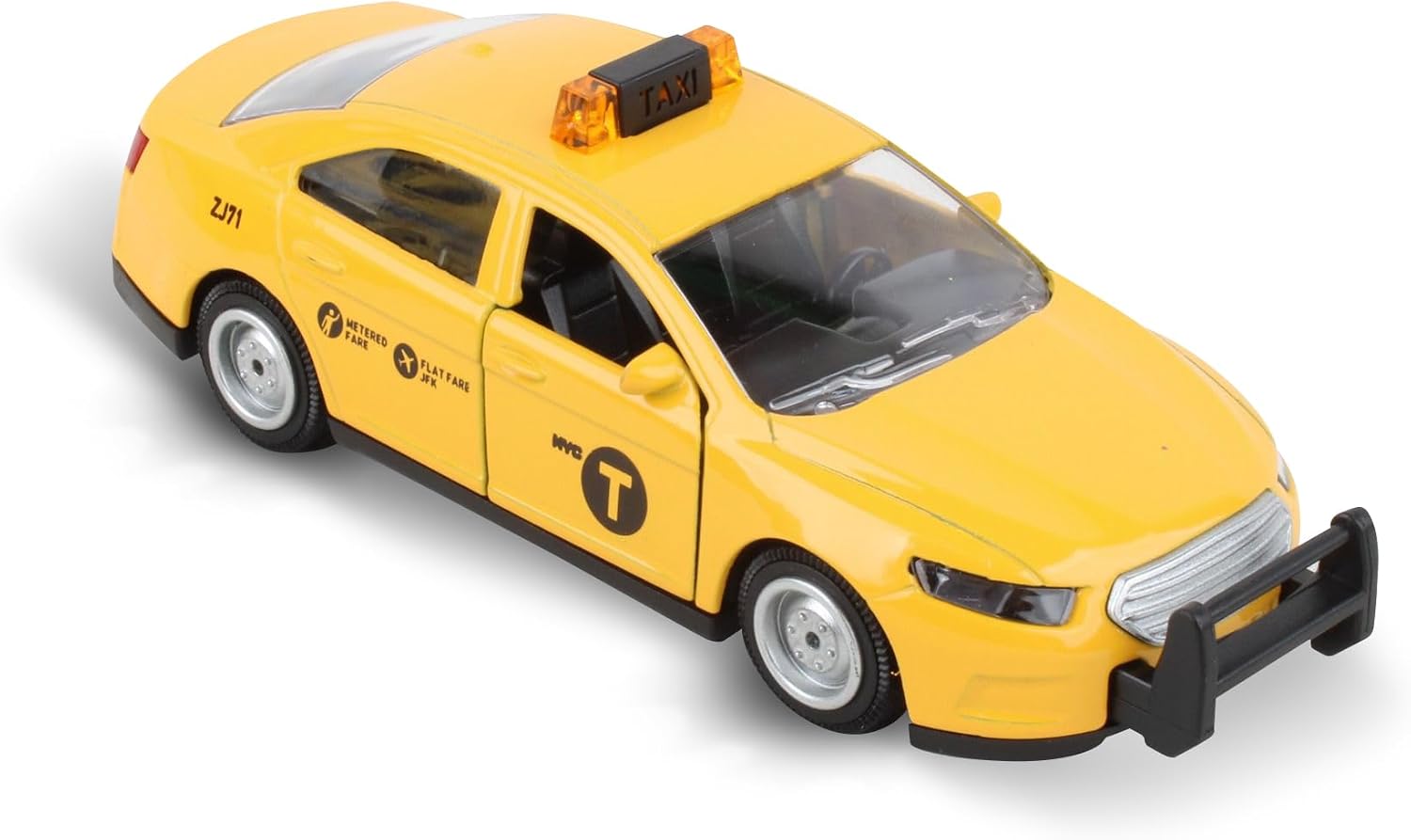 ModelToyCars NYC Taxi Pullback, Yellow - Daron NY56421-137 Scale Diecast Model Car
