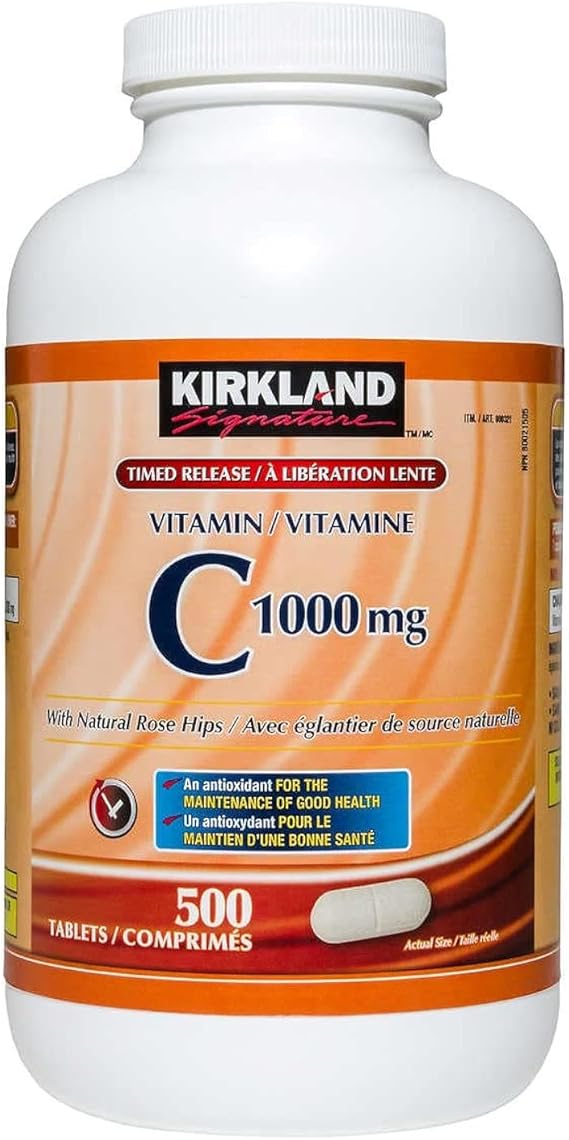 Kirkland Signature Vitamin C, 1000mg, 500 Tabs