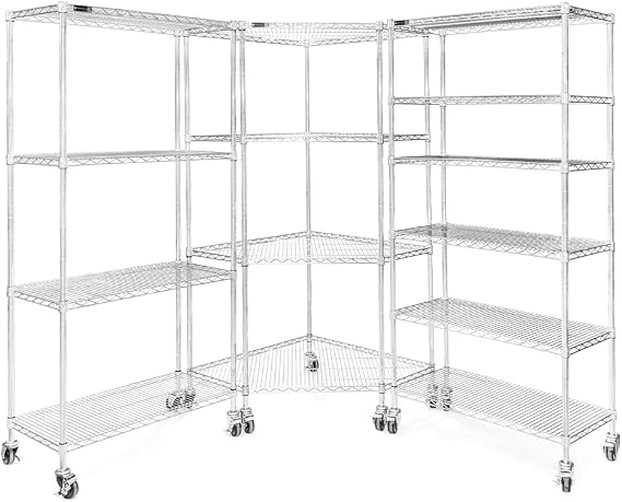 Shelving Inc. Mobile Corner Storage System
