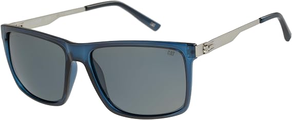 Caterpillar mens Precision 8501 Men's Polarized Square Sunglasses Square Sunglasses