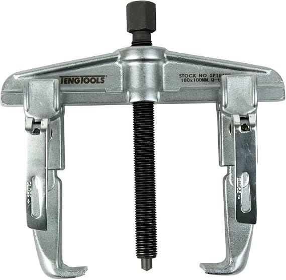 Teng Tools 2 Arm Quick Action Internal/External Puller -Gear Removal Tool - SP1810Q Silver, Internal 130mm External 170mm Depth 97mm