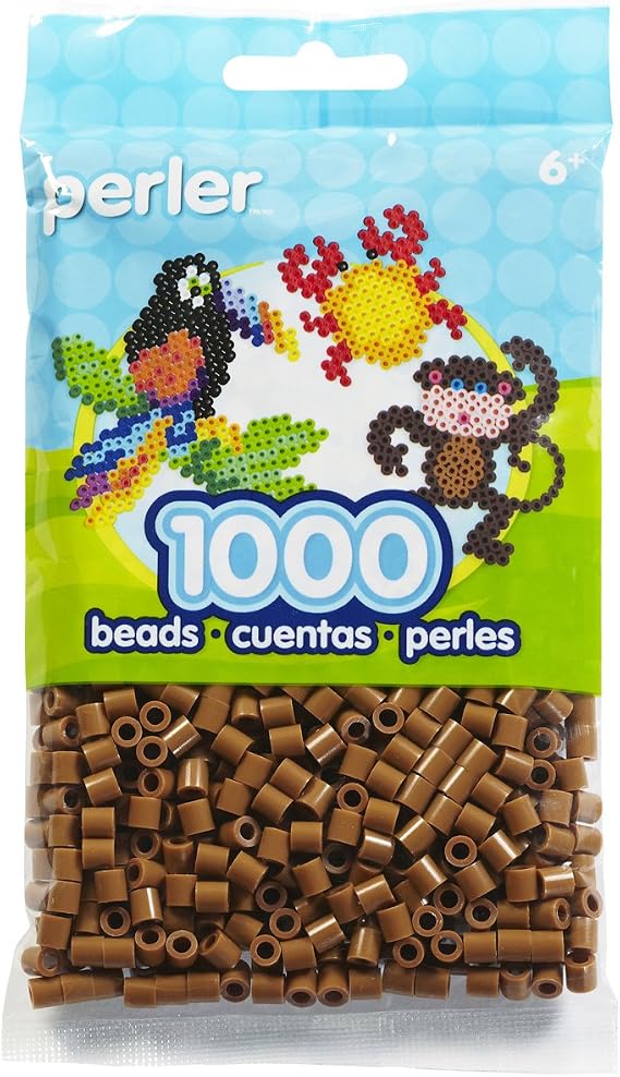 Perler Beads Fuse Beads for Crafts, 1000pcs, Light Brown