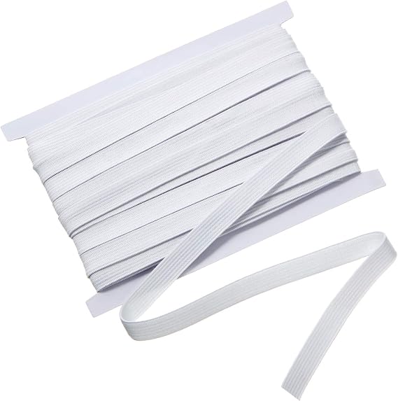 Shappy Elastic for Sewing Knit Elastic Band12 Inch X 11 Yards,White