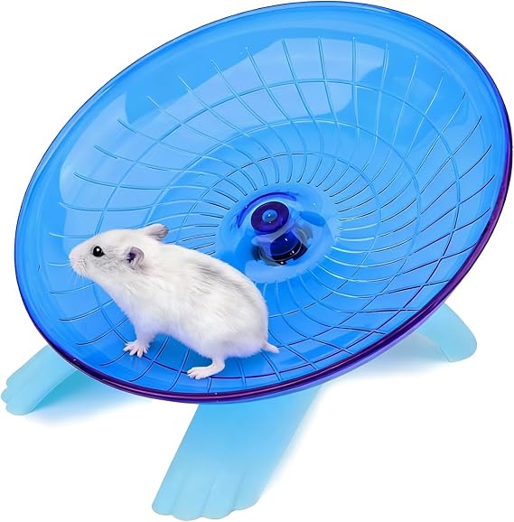 Litewoo Hermit Crab Wheel Silent Running Exercis Toy for Hamster, Blue