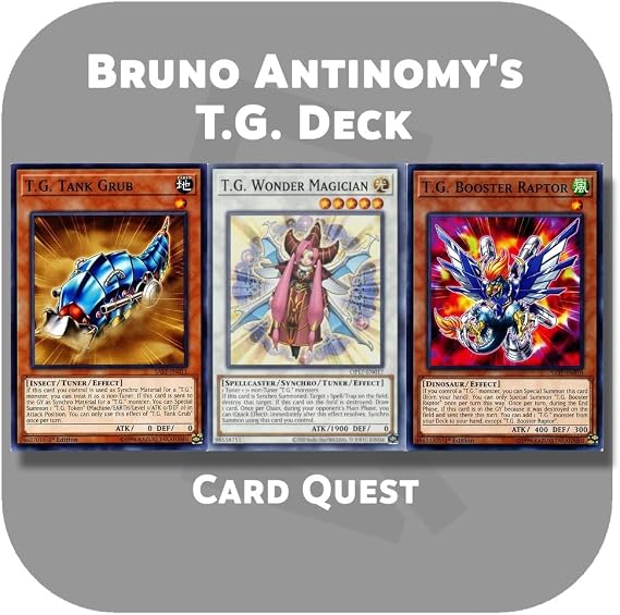Complete Custom Deck for Yu-Gi-Oh! 5D's - Bruno Antinomy's T.G. (Tech Genius) Synchro Deck