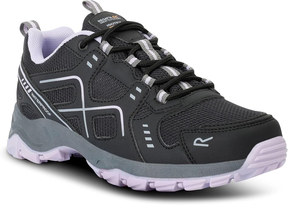 Regatta Womens Lady Vendeavour Waterproof Walking Boots Ash/LilacFrost 9 US