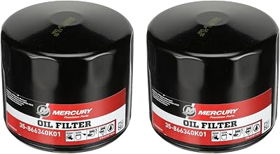 2-Pack Mercury Marine Mercruiser Oil Filter 35-866340K01