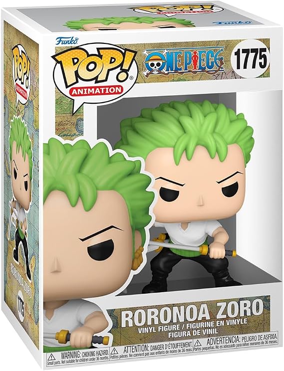 Funko POP! Animation: One Piece - Zoro - 1 in 6 Chance of Rare Chase | Official Anime Merch - Collectable Vinyl Figurine for Shelf Display - Birthday Gift Idea for Fans and Collectors