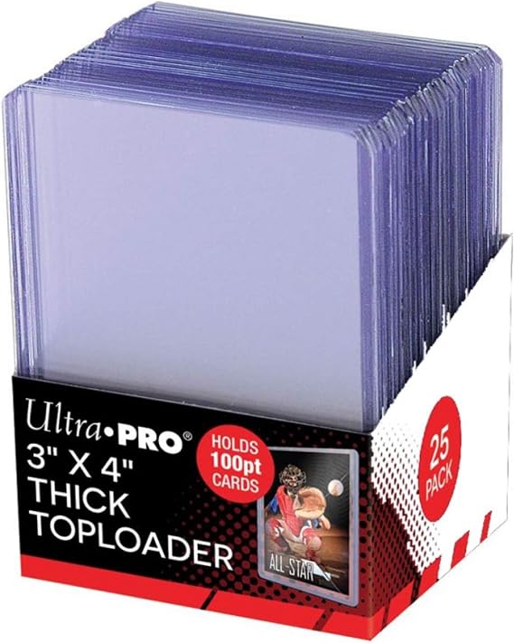 Ultra Pro 3" x 4" Super Thick 100pt Top Loaders for Trading Cards 25 Pack