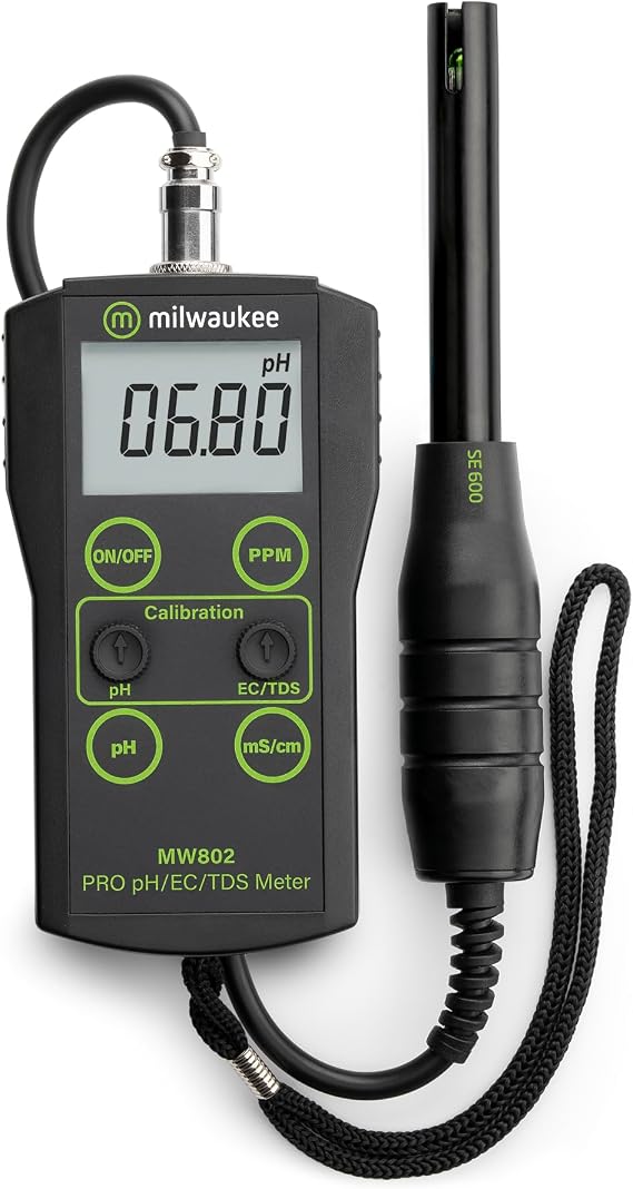 pH/EC/TDS Medium Range Portable Meter - Milwaukee Instruments MW802