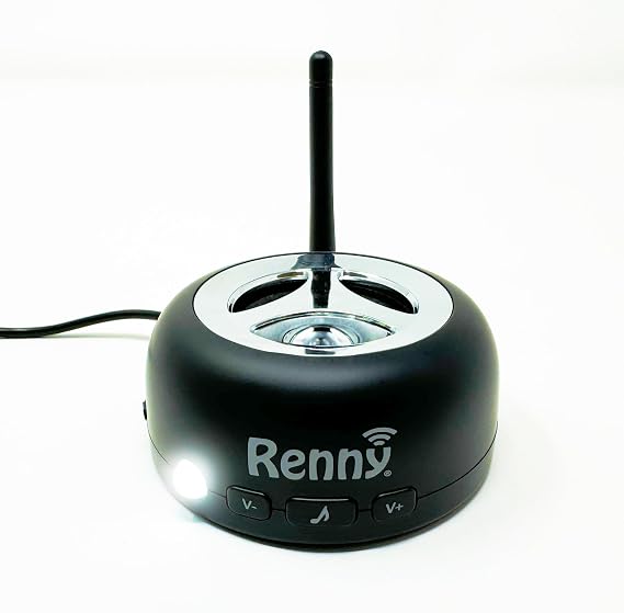 RENNY Loud Cell Phone Ringer Amplifier & LED Flasher, 117 dB, Bluetooth
