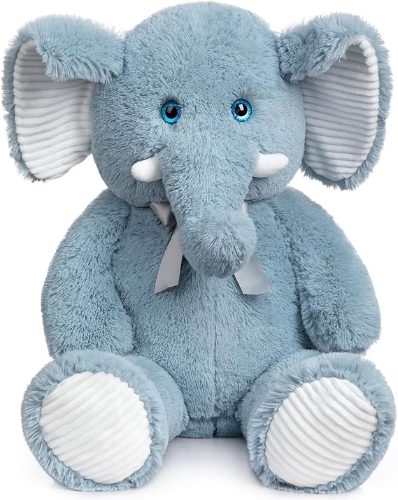 BEJOY XXL Large Elephant Teddy, Soft Toy with 3D Eyes Big Teddy Bear