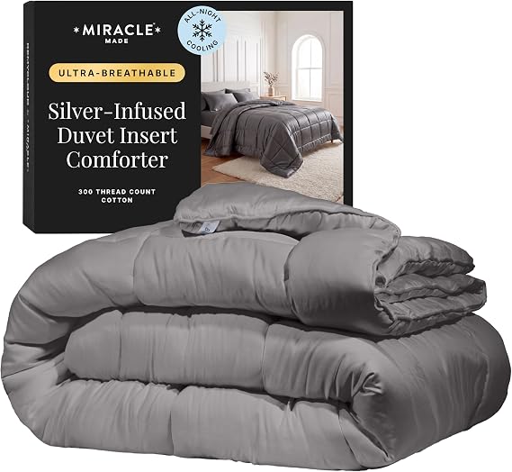 Miracle Made All-Season Duvet Insert Comforter King/Cali King, Stone
