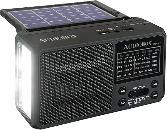 Audiobox RX-12BT Multiband Solar Emergency Radio