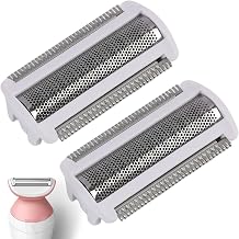 2PCS Replacement Shaver Foil Heads for Electric Lady Shaver, Shaver for Women, Bikini Trimmer Women, Stainless Steel Outer Foil Replacement, Body and Face Shaver Heads for Sensitive Areas