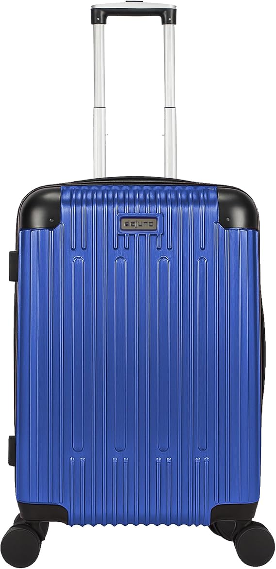 World Traveler Dejuno Cornwall 20-Inch Carry-On Lightweight Hardside Spinner Luggage - Navy