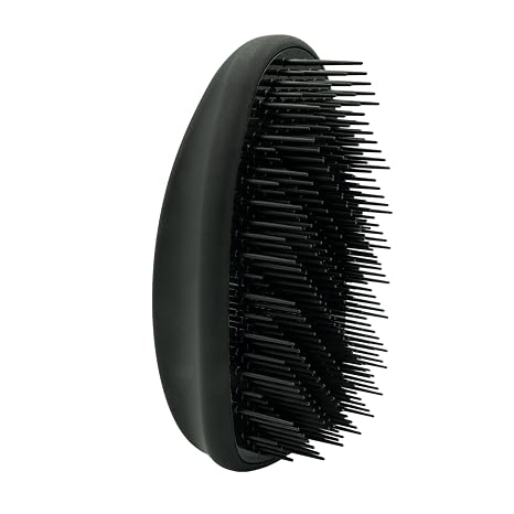 Parsa Beauty Professional Detangling Miracle Without Handle (Black) Detangling brush for any hair hair brush without pulling hair brush anti-static with 4-stage bristle arrangement detangler