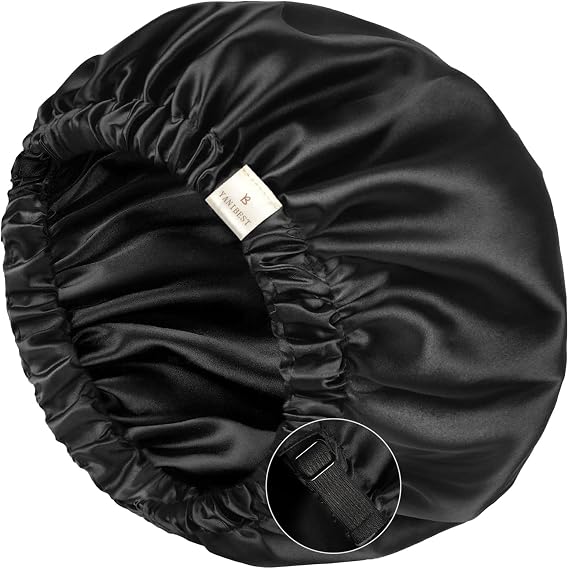YANIBEST Satin Bonnet for Sleeping Women Men, Adjustable Hair Bonnet