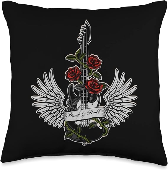 Rock And Roll Throw Pillow
