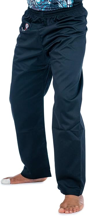 Karate Pants by Ronin - Poly/Cotton Light Weight Martial Arts Pants with Elastic Waist