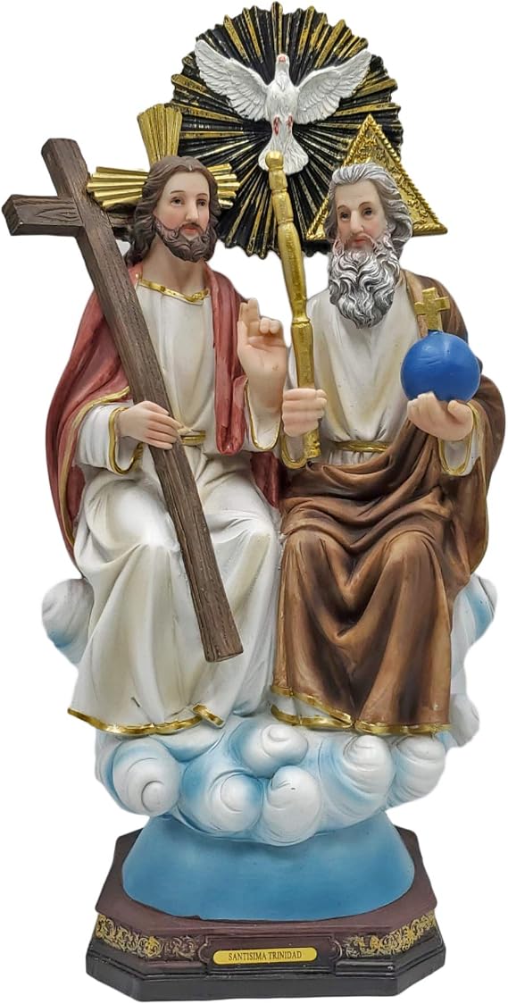 Gigi's Classy Kids 16" Holy Trinity Religious Statue Figurine Estatua Imagen Santisima Trinidad Religious Gift